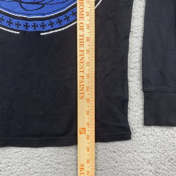 Raw State by Affliction Men’s Medium Black Blue Thermal Double Sided Redemption - Picture 6 of 11